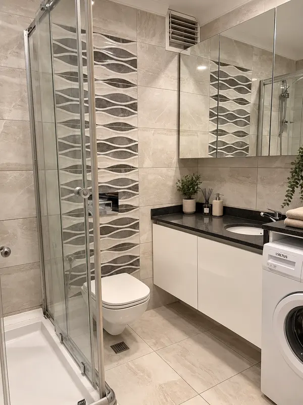 Klasik Residence — Banyo ve çamaşır makinesi