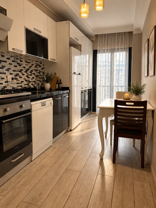 Klasik Residence — Mutfak ve yemek alanı