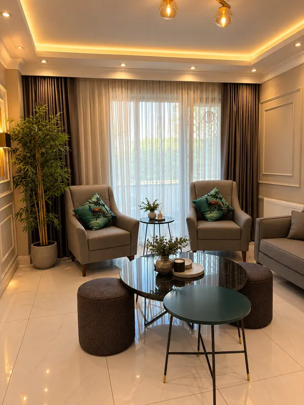 Botanik Residence — Salonun genel görünümü
