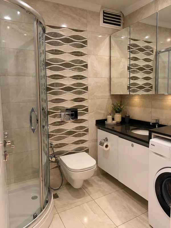 Botanik Residence — Banyo ve çamaşır makinesi