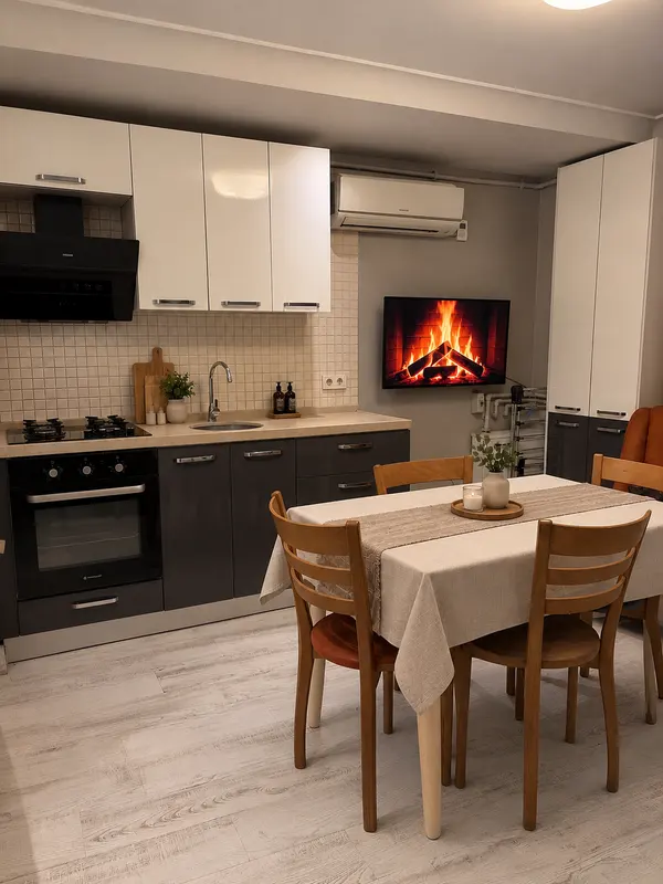 Mürdüm Residence — Mutfak ve yemek masası