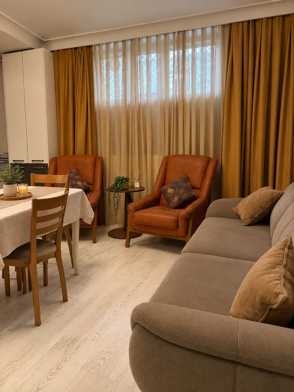 Mürdüm Residence — Salon ve yemek alanı